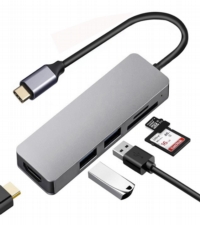 USBハブ - USB Type C to HDMI + USB 3.0 + USB 2.0 + SD + TF