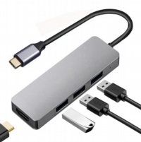 USBハブ - USB Type C to HDMI + USB 3.0 + USB 2.0 x 2