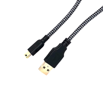 USB 編組ケーブル A オス - Mini USB B