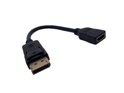 DisplayPort ケーブル (DisplayPort オス(チップ付き)- HDMI メス)