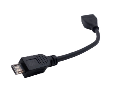USB ケーブル A メス - Micro USB B オス (OTG)