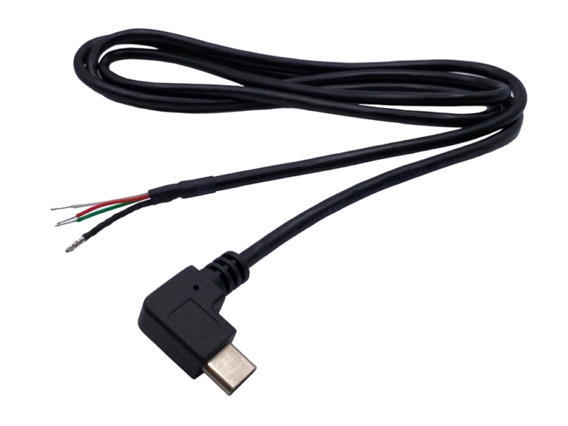 USB 2.0 90度 Type C オープンエンドケーブル (OTG) USB 2.0 90度 Type C オープンエンドケーブル (OTG)