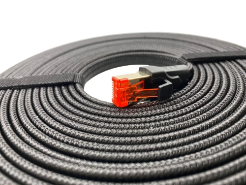 RJ45 8P8C CAT8 編組フラットケーブル RJ45 8P8C CAT8 編組フラットケーブル