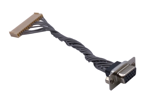 VGA ケーブル (HDB 15 ピンメス - Pitch2.54 16 ピン) VGA ケーブル (HDB 15 ピンメス - Pitch2.54 16 ピン)