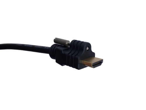 HDMI オス - オス スクリューロック付