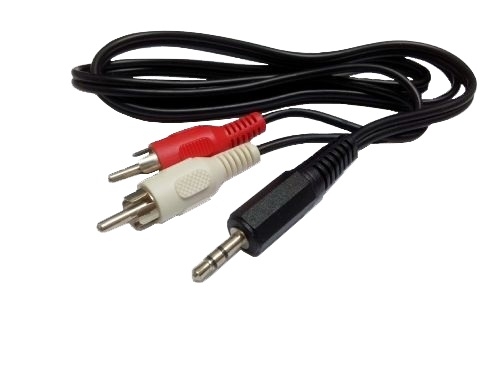 RCA ケーブル (音源 3.5mm プラグ - 2 x RCA オス) RCA ケーブル (音源 3.5mm プラグ - 2 x RCA オス)