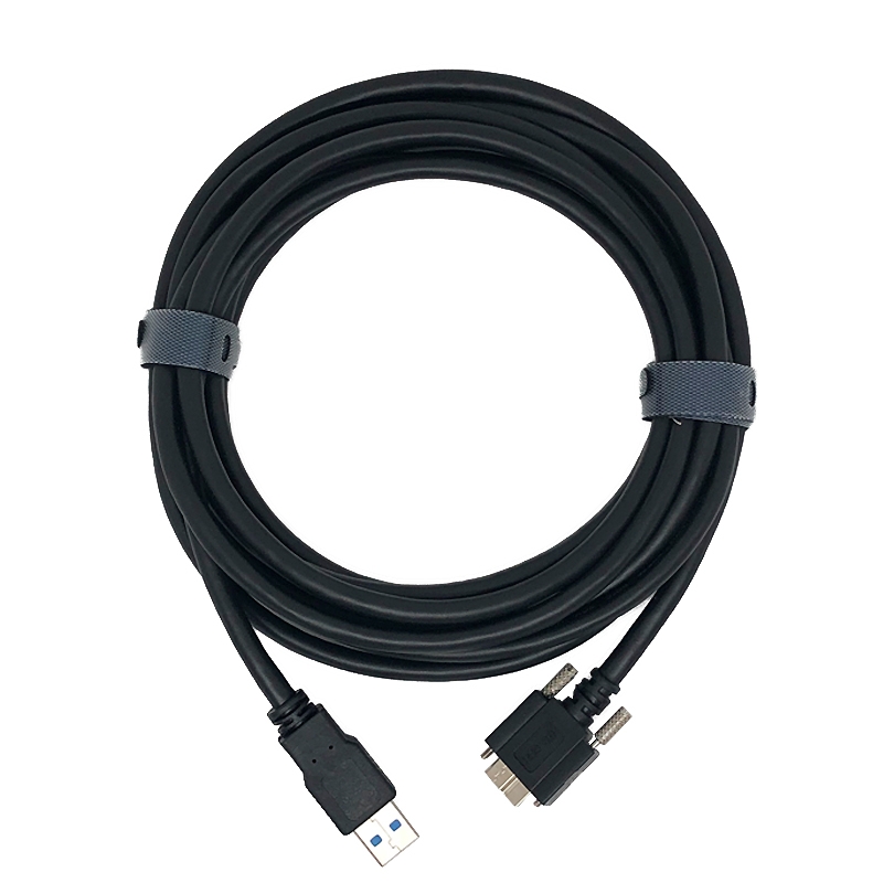 USB 3.0 ケーブル A オス - Micro USB B デュアルスクリューロック USB 3.0 ケーブル A オス - Micro USB B デュアルスクリューロック