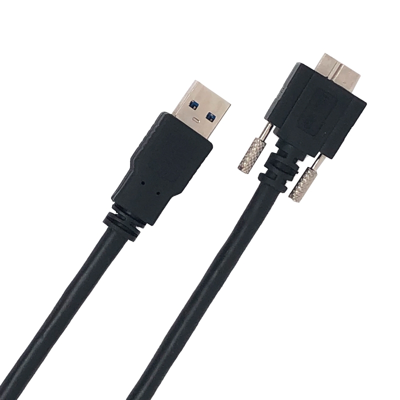 USB 3.0 ケーブル A オス - Micro USB B デュアルスクリューロック USB 3.0 ケーブル A オス - Micro USB B デュアルスクリューロック